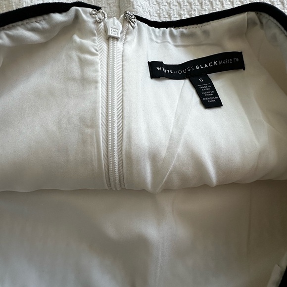 White House Black Market Textured White Pencil Skirt - Picture 7 of 7